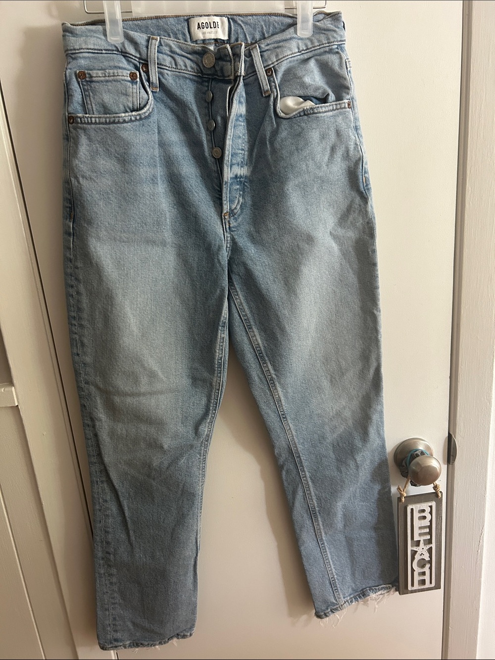 Agolde Faded Light Blue Relaxed women’s  Jeans size 27